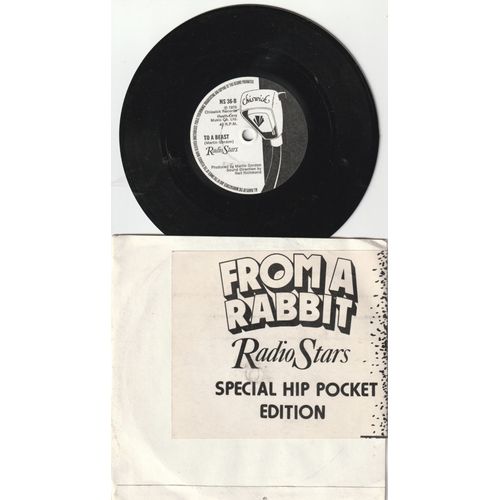 Rare 45t Radio Stars To A Beast / From A Rabbit / Pressage Uk / Special Hip Pocket Edition / Rock Punk