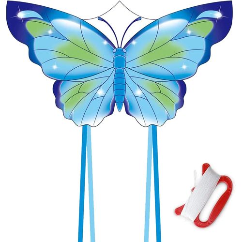 Ytseazn-Cerf Volant Papillon Enfant Adulte,Cerf Volant Enfant Fille Garcon,Cerf-Volant Papillon Grande Taille,Avec Cervolants Accessoires Poignées Lignes,Pour Jeux Jouets Cadeau D'anniversaire