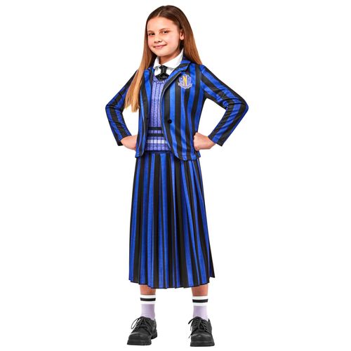 Déguisement Uniforme Scolaire Enid - Wednesday Enfant - Taille: 11 À 13 Ans (142-164 Cm)