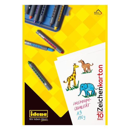 Ytseazn-10382-Bloc De Papier Cartonné De Dessin A3,10 Feuilles,190 G/M²,1 Pièce