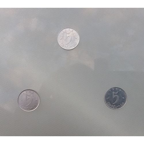Lot 3 Pièces 5 Centimes - 1962 - 1963 - 1964