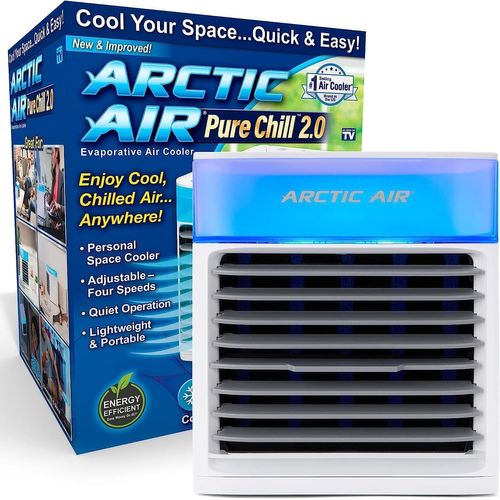 ytseazn-Pure Chill 2.0-Climatiseur Portable-Rafraîchit Et Humidifie L'Air De La Pièce-Silencieux Et Léger-Idéal Chambre,Bureau,Salon...-Refroidissement Hydraulique-7 Couleurs De Led