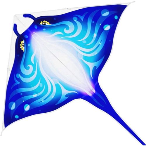 Ytseazn-Cerf-Volant En Forme De Poisson Diable Pour Enfants Et Adultes (Bleu)