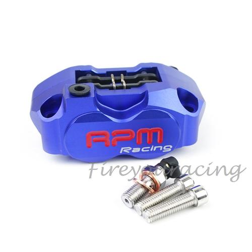 Blue Pompe D'étrier De Frein Universelle Pour Moto, Disque De Frein Pour Wisp Rsz Turtle King Radiant, 4 Pistons, Installation 82mm, 200mm, 220mm ""Nipseyteko""