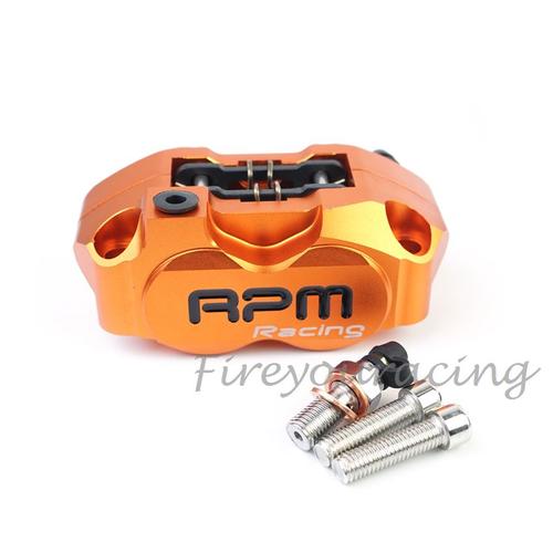 Orange Pompe D'étrier De Frein Universelle Pour Moto, Disque De Frein Pour Wisp Rsz Turtle King Radiant, 4 Pistons, Installation 82mm, 200mm, 220mm ""Nipseyteko""