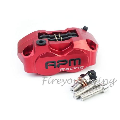 Red Pompe D'étrier De Frein Universelle Pour Moto, Disque De Frein Pour Wisp Rsz Turtle King Radiant, 4 Pistons, Installation 82mm, 200mm, 220mm ""Nipseyteko""