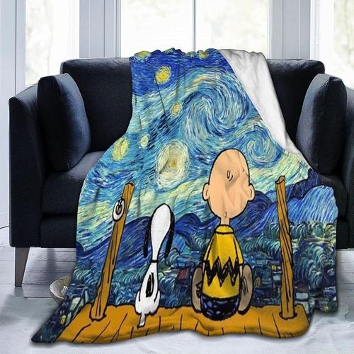 Snoopy Ultra Soft Fleece Throw Blanket Cosy Warm Plush Throw Blanket Sofa Bed Couch