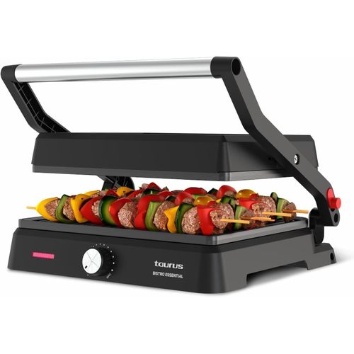 YEMAESRE-Grill Essential 2600W | 2-En-1 Grill Et Plancha | Plaques Stair System 29X23 Cm | Antiadhésif Sans Pfoa | Bac À Graisse | Thermostat Réglable | Cool Touch & Verrouillage