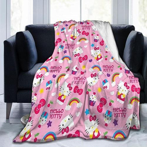 Hello Kitty Fleece Throw Size Couverture Couverture Légère Respirante Couverture De Lit Confortable