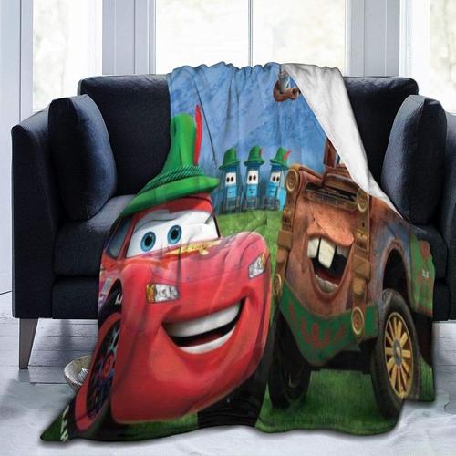 Cars Lightning Mcqueen Friendship Best Friend Throw Blanket Home Decor Parfait Pour Les Canapés-Lits