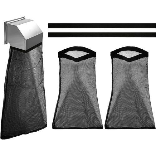 YEMAESRE-2 Pièces Sac En Filet À Peluche, Dryer Lint Bag Catcher Avec 2 Adhésifs Magiques Pièges À Peluches Pour Sèche-Linge Extérieur Pour Capturer Les Peluches Et La Poussière (Noir)