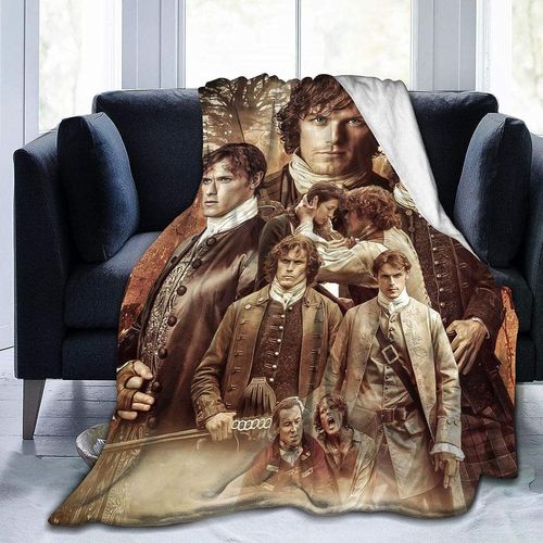 Couverture Outlander Jamie Fraser Collage Couverture En Flanelle Douce Et Chaude