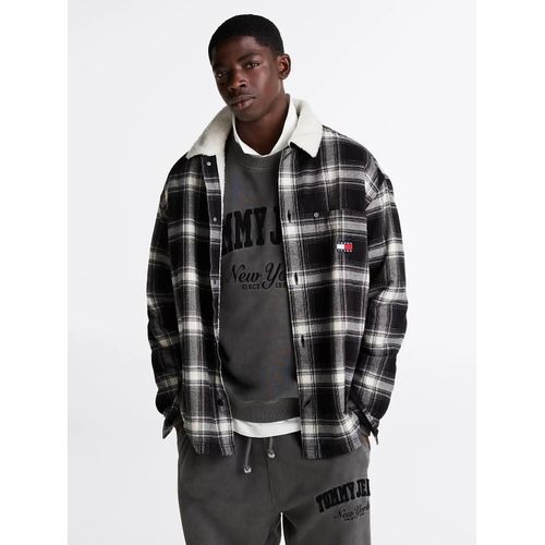 Surchemise Décontractée À Col En Sherpa Tjm Check Teddy Mix Os Ext/Black - Xs