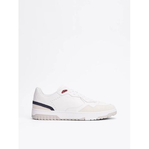 Chaussures De Basket En Cuir Multitextures Th Basket Street Leather/white
