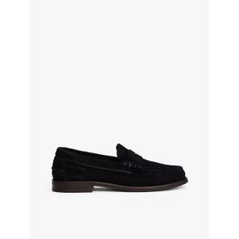 Mocassins En Cuir Logo Classic Hilfiger Suede Loafer/navy Blue