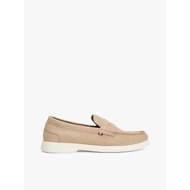 Mocassins Emblématiques En Cuir Tommy Hilfiger Nubuck P Loafer/beige
