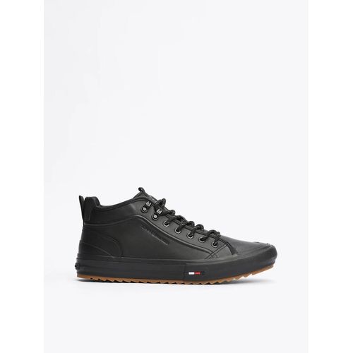 Baskets Mi-Montantes En Cuir Crantées Th Hi Vulc Cleat Lth/Black - 40