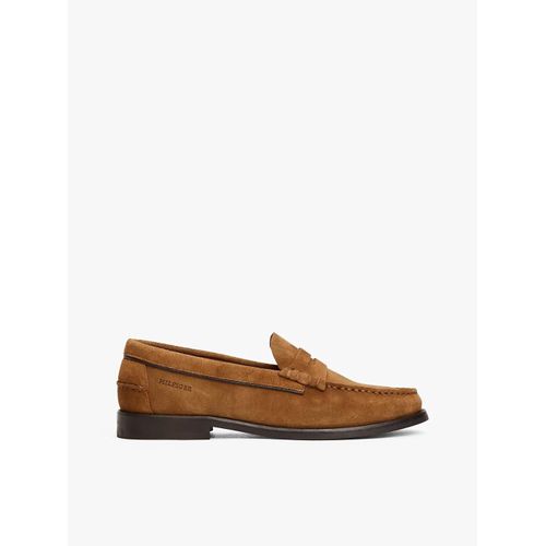 Mocassins En Cuir Logo Classic Hilfiger Suede Loafer/coconut Grove