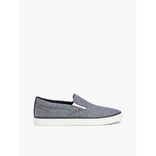 Baskets Slipson En Toile De Lin Th Hi Vulc Low Slip On Ch/navy Blue