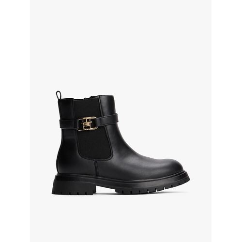 Bottines Chelsea Crantées Détails Métalliques Chelsea Boot/black