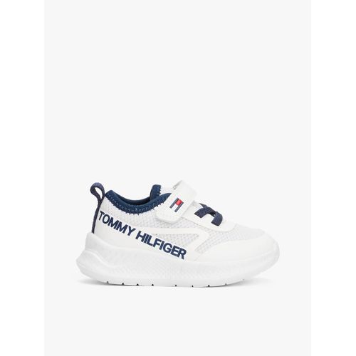 Baskets En Maille Lacets Et Logo Low Cut Lacesup/velcro Sneaker/white/blue