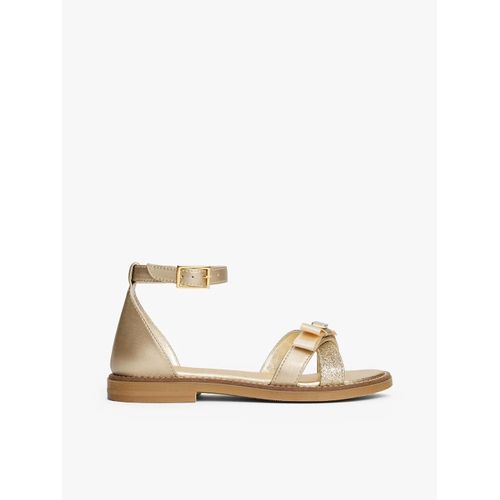 Sandales Pailletées N?ud Sur La Bride Sandal/platinum