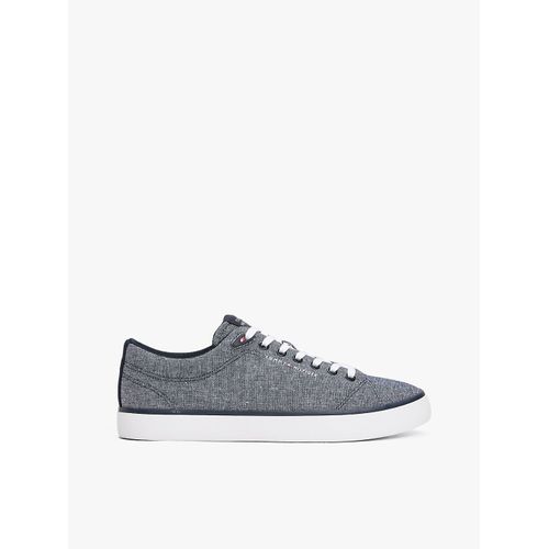Baskets En Chambray De Lin Th Hi Vulc Low Core Chambray/navy Blue