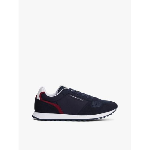 Baskets En Daim Multitextures Crantées New Eva Runner Summer Nylon Pop/navy Blue