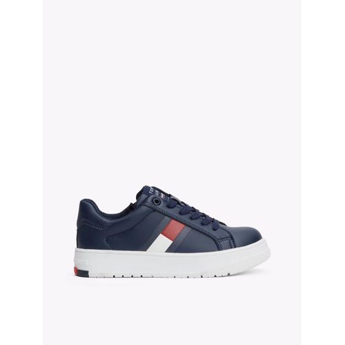 Baskets Lacets Et Drapeau Flag Low Cut Lacesup Sneaker/blue