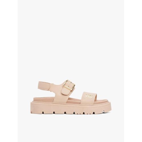 Sandales Crantées Monogramme Th Sandal/nude