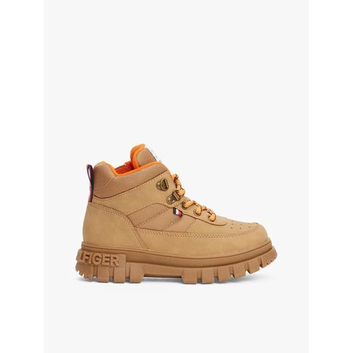 Bottines Crantées Lacets Lacesup Bootie/camel