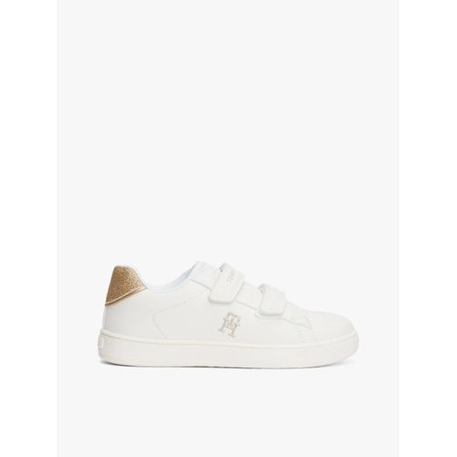 Baskets Scratch Low Cut Velcro Sneaker/off White/gold