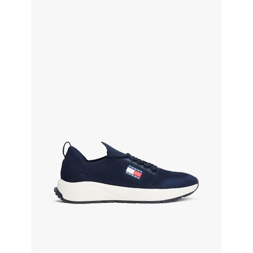 Baskets En Maille Logo En Relief Tjm Runner Kntitted/dark Blue