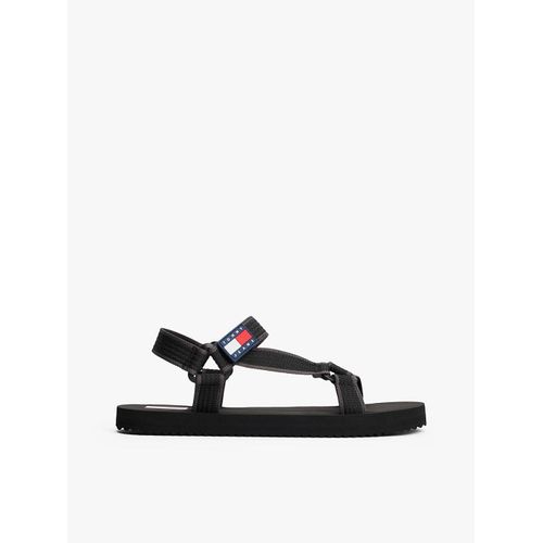 Sandales Logo En Caoutchouc Tjm Casual Sandal/black