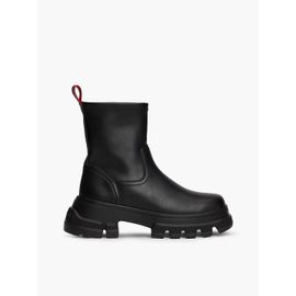 Bottes Mi-Mollet En Cuir Crantées Tjw Chunky Chelsea Boot Mix Mat/Black - 42