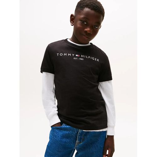 T-Shirt Essential En Coton À Logo Essential Tee S/S/Black - 92 Cm