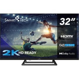 Smart Tech 32HN01V3 TV HD LED 32 Pouces (80cm) Triple Tuner Dolby Audio H.265 3xHDMI, 2xUSB