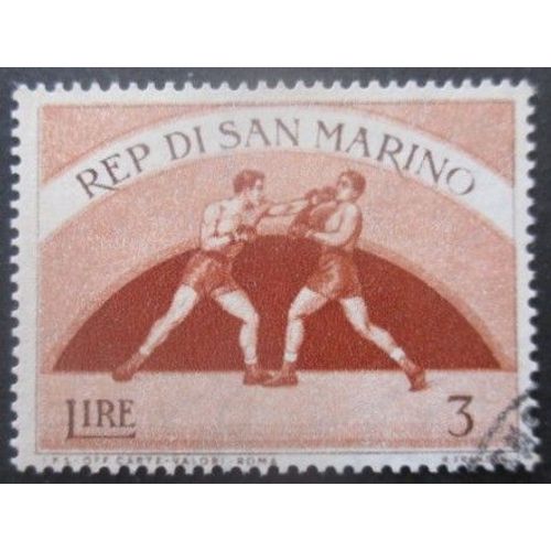 Saint-Marin N°385 Boxe Oblitéré
