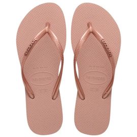 Havaianas Slim Logo Metallic Colour Rose