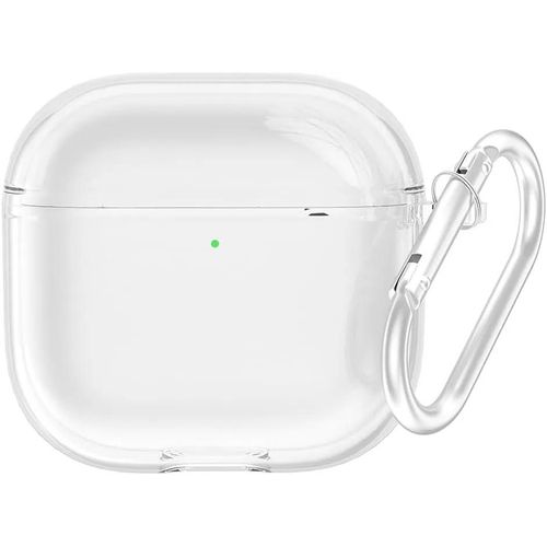 Coque pour AirPods 4 2024, Protection Antichoc Anti-Rayures Transparente Rigide avec Boucle - E.F.Connection