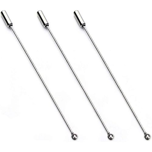 Épingle En Métal Broche En Argent Épingles À Nourrice Longue Épingle À ?il D¿Aiguille Avec Extrémités D¿Arrêt Pour Hommes Femmes Costume T