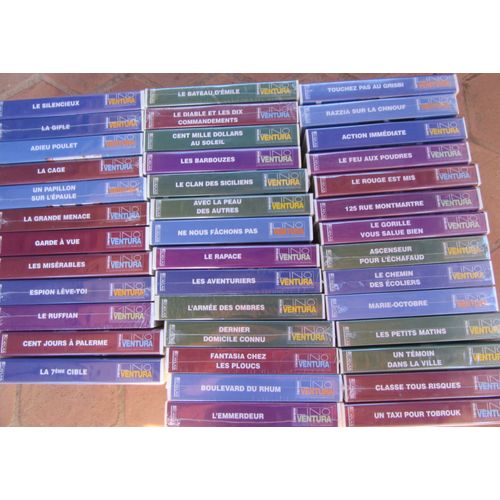 Lot De 40 Cassettes Vhs Des Films De Lino Ventura