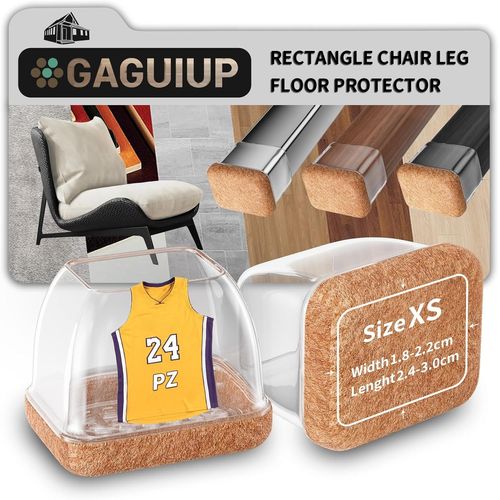 Protections Rectangulaires En Silicone Pour Pieds De Chaise, Protège-Pieds De Meubles, Housses Pour Pieds De Table À Mouvement Libre, Housses De Pieds De Tabouret Pour[Jia5281557]