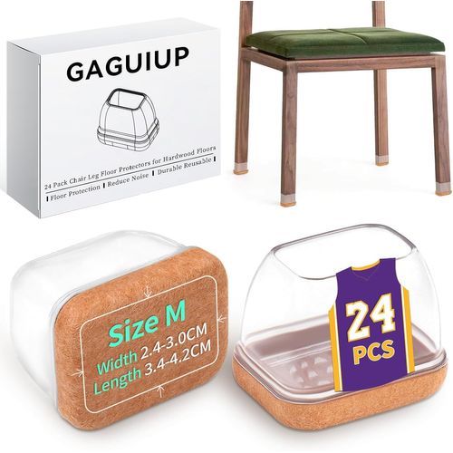 Lot De 24 Patins Rectangulaires En Feutre Pour Pieds De Chaise Pour Planchers En Bois Dur, Pour Tabourets De Bar, Longueur 3.3 À 4.2 Cm, Largeur 2.2 À 3 Cm[Jia5281566]