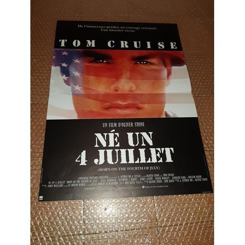 Affiche De Cinéma Né Un 4 Juillet 40x60 Cm