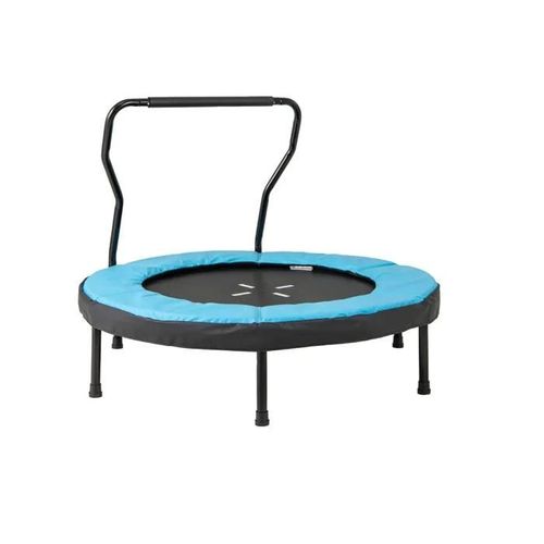Trampoline Fitness Costway-D. 102cm-Guidon En Mousse Et Tapis De Sécurité, Cadeau Pour 3 À 6 Ans, Intérieur/Extérieur 100 Kg Bleu