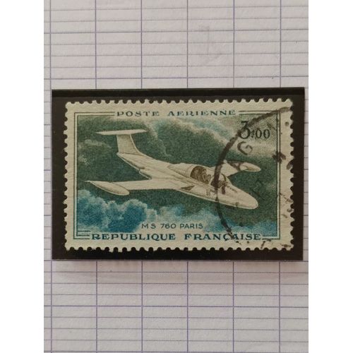 L172 -- Timbre Oblitéré France Poste Aérienne N ° 39 -- Année 1960 -- " Prototype Maurane Saulnier ".