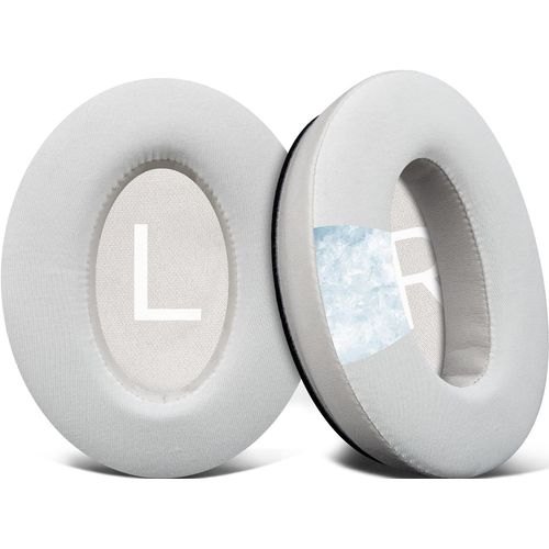 Coussinets pour Casque Bose QuietComfort 45 (QC45) - Mousse de Bruit à Haute densité - Gel de Refroidissement - Gris