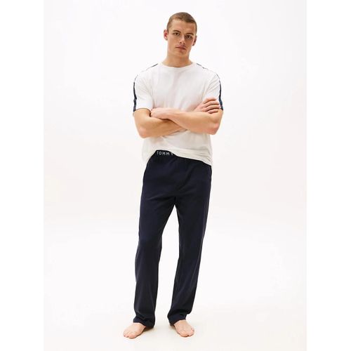 Pantalon À Ceinture Logo Jersey Pant/Navy Blue - L