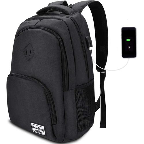 Sac à dos pour ordinateur portable sac multifonctionnel hommes sac cartable  sac d'école sac de voyage avec interface USB